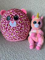 Nieuw squishmallow Ty beanie boo panter en unicorn eenhoorn, Verzenden, Zo goed als nieuw, Overige typen