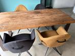 Houten Eettafel - Wegens Verhuizing, Huis en Inrichting, Tafels | Eettafels, Ophalen, Gebruikt, Eikenhout, 50 tot 100 cm