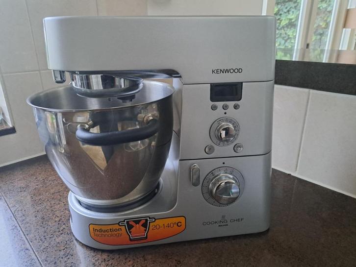 Kenwood cooking chef keukenmachine, Witgoed en Apparatuur, Keukenmixers, Gebruikt, 4 liter of meer, 3 snelheden of meer, Vaatwasserbestendig