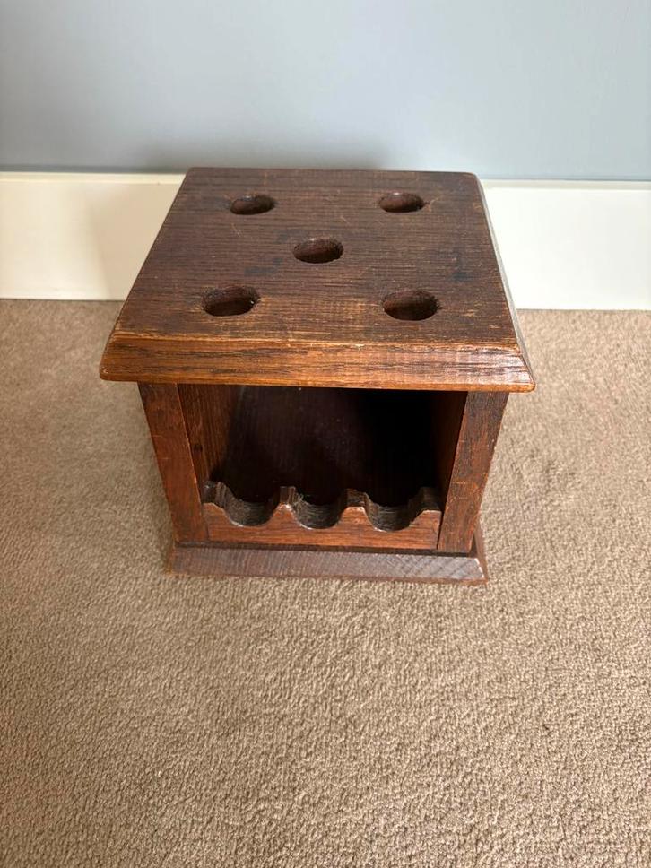 Mooie oude houten voetenstoof, Antiek en Kunst, Antiek | Overige Antiek, Ophalen of Verzenden