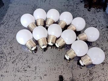 NIEUW 12x LED lamp Bolvorm E 27 1W Warm wit beschikbaar voor biedingen