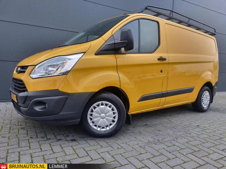 Ford Transit Custom 2.2 TDCI L1H1 Airco Navi imperiaal trekh, Auto's, Bestelauto's, Bedrijf, Te koop, ABS, Airconditioning, Alarm