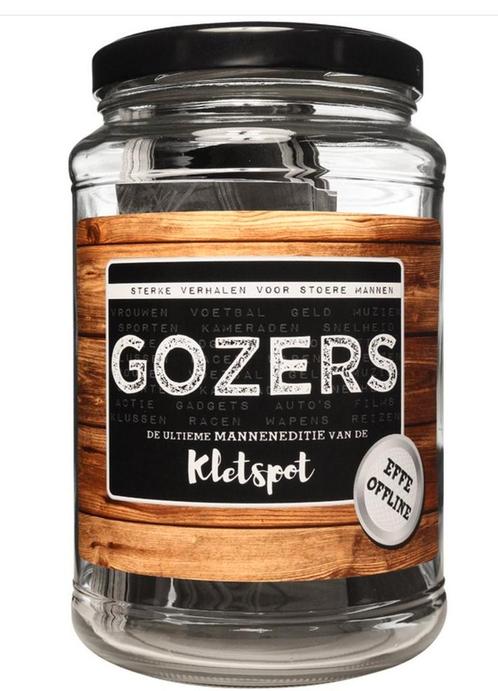 Kletspot gozers, Hobby en Vrije tijd, Gezelschapsspellen | Overige, Zo goed als nieuw, Ophalen of Verzenden