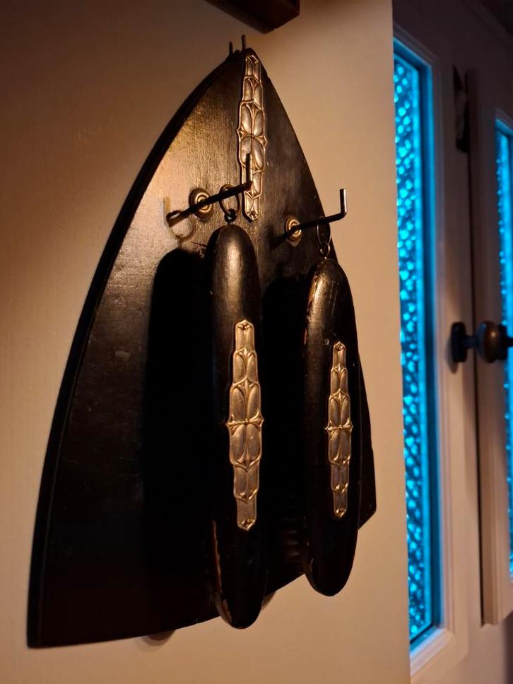tk: leuk oud, Art Deco (Amsterdamse School) BORSTELSETJE, Antiek en Kunst, Curiosa en Brocante, Ophalen of Verzenden