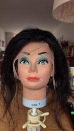 Frontline topper, zwart, voor wijkende haargrens, human hair, Ophalen of Verzenden, Nieuw, Pruik of Haarverlenging