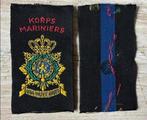 Korps Mariniers Mouw Embleem  OUD MODEL Brabants Weefsel, Verzamelen, Embleem of Badge, Nederland, Marine, Verzenden