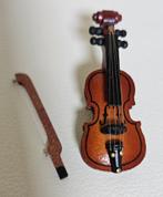 viool viooltje miniatuur mini muziekkamer poppenhuis 1:12, Nieuw, Decoratie, Ophalen of Verzenden