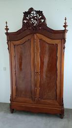antieke mahonie houten kast Biedermeier Kuifkast Linnenkast, Ophalen