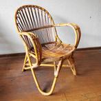 Vintage rotan Stoel Rohé Noordwolde Bohemian Ibiza Stijl, Huis en Inrichting, Ophalen, Gebruikt, Bruin, Riet of Rotan