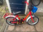 Leuke Brandweer Kinderfiets 14 inch, Ophalen, Gebruikt, 14 inch of minder, Handrem