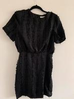 Na-kd Fuzzy Furry Zwarte Mini jurk Met Korte Mouwen, Na-kd, Ophalen of Verzenden, Zo goed als nieuw, Maat 36 (S)