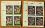Oostenrijk, serie Alpenbloemen, in blokjes van vier, 1966, Verzenden, Postfris
