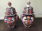 2 zeskantige Japanse Imari dekselpotten, Ophalen of Verzenden