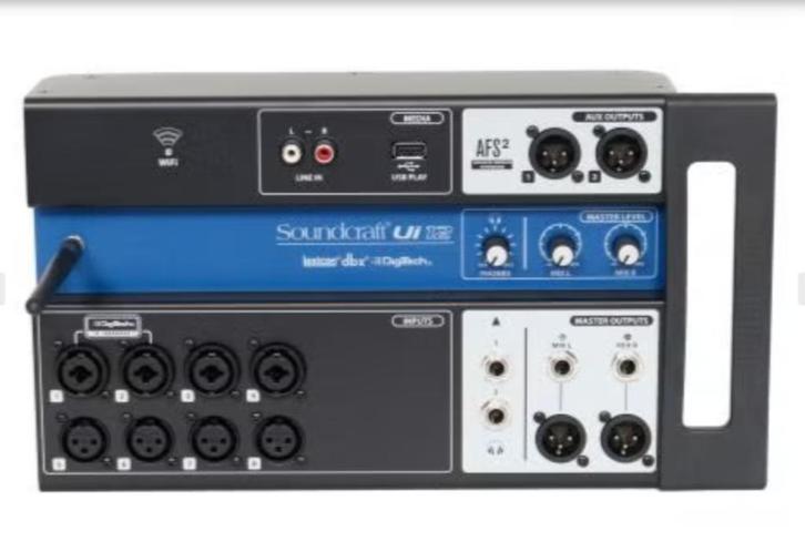 Soundcraft UI12, Muziek en Instrumenten, Mengpanelen, Zo goed als nieuw, 5 tot 10 kanalen, Microfooningang, Ophalen of Verzenden