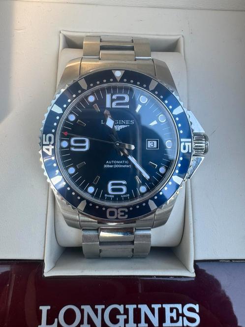 Longines Hydroconquest 44mm automatic blue dial 2020, Sieraden, Tassen en Uiterlijk, Horloges | Heren, Zo goed als nieuw, Polshorloge