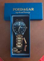 Goudkleurig herenhorloge met metalen band, Sieraden, Tassen en Uiterlijk, Horloges | Heren, Overige merken, Polshorloge, Nieuw