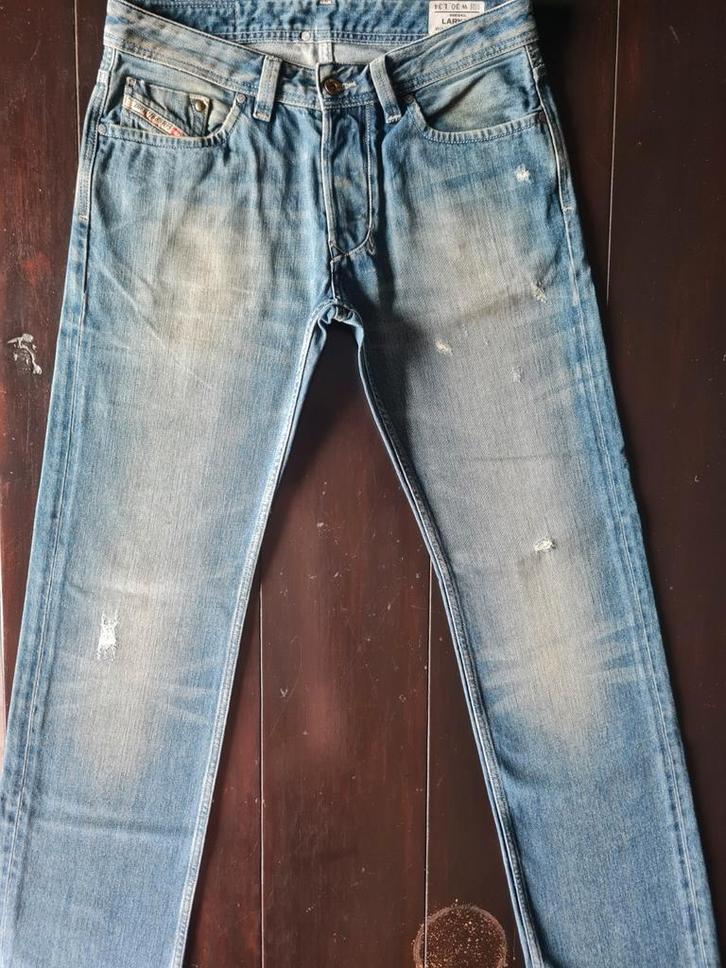 ZGAN CLASSIC DIESEL LARKEE REGULAR STRAIGHT DESTROY 30/34!!!, Kleding | Heren, Spijkerbroeken en Jeans, Zo goed als nieuw, W32 (confectie 46) of kleiner
