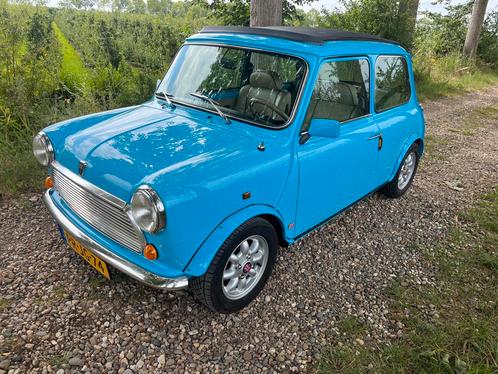 Rover Mini 1.3 SPI 1996 open dak gerestaureerd rover garage, Auto's, Rover, Particulier, Overige modellen, Alarm, Bluetooth, Lederen bekleding