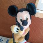 Mooie Mickey Mouse knuffel met Pluto in zijn armen 43 cm, Ophalen of Verzenden