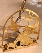TK KERST ORNAMENT GOUD VERGULDE FILIGRAIN ENGEL, LAMMETJE EN, Diversen, Kerst, Ophalen of Verzenden