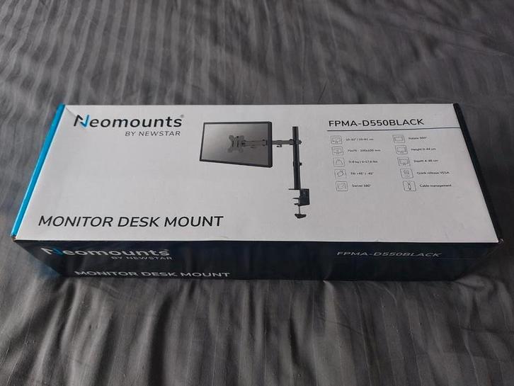 Neomounts FPMA-D550BLACK Monitorarm 10-32", Audio, Tv en Foto, Televisiebeugels, Nieuw, Ophalen of Verzenden