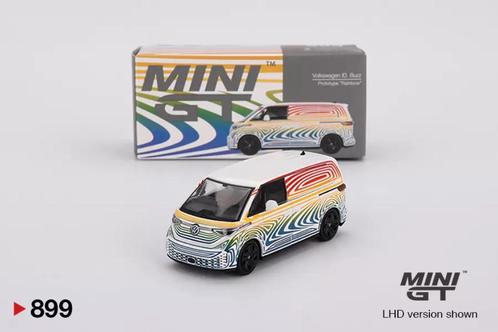 Volkswagen ID Buzz van Mini GT 1/64 899 prototype Rainbow, Hobby en Vrije tijd, Modelauto's | Overige schalen, Nieuw, Auto, Ophalen of Verzenden