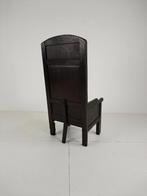 18e-eeuwse Engelse Haardstoel – Hoge Rugleuning met 5 Poten, Ophalen