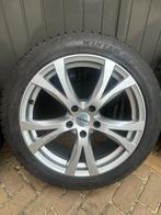 Lichtmetalen velgen met Dunlop winterbanden 245/45/18, Auto-onderdelen, Banden en Velgen, Gebruikt, Overige, Banden en Velgen
