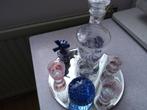 Oud kannetje met glaasjes  glazen bol en molen  met spiegel, Ophalen of Verzenden