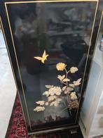 Oosterse kast met inlegwerk 2 vakken met planken deuren, Ophalen, 50 tot 100 cm, Oosters, Overige houtsoorten