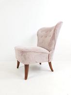 Vintage Artifort Theo Ruth cocktail fauteuil | roze rib, Ophalen of Verzenden