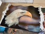 Perzisch Wandtapijt 50x70 cm – Amerikaanse Eagle, Meerdere dieren, Dwergpapegaai of Agapornis