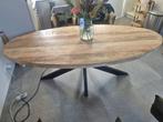 Massief mango houten tafel met stalen poot 110x220, Huis en Inrichting, Tafels | Eettafels, Ophalen, 100 tot 150 cm, 200 cm of meer