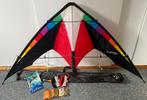tweelijns stuntVlieger Kite, Sport en Fitness, Vliegeren, Ophalen of Verzenden, Zo goed als nieuw, Tweelijns, Vlieger