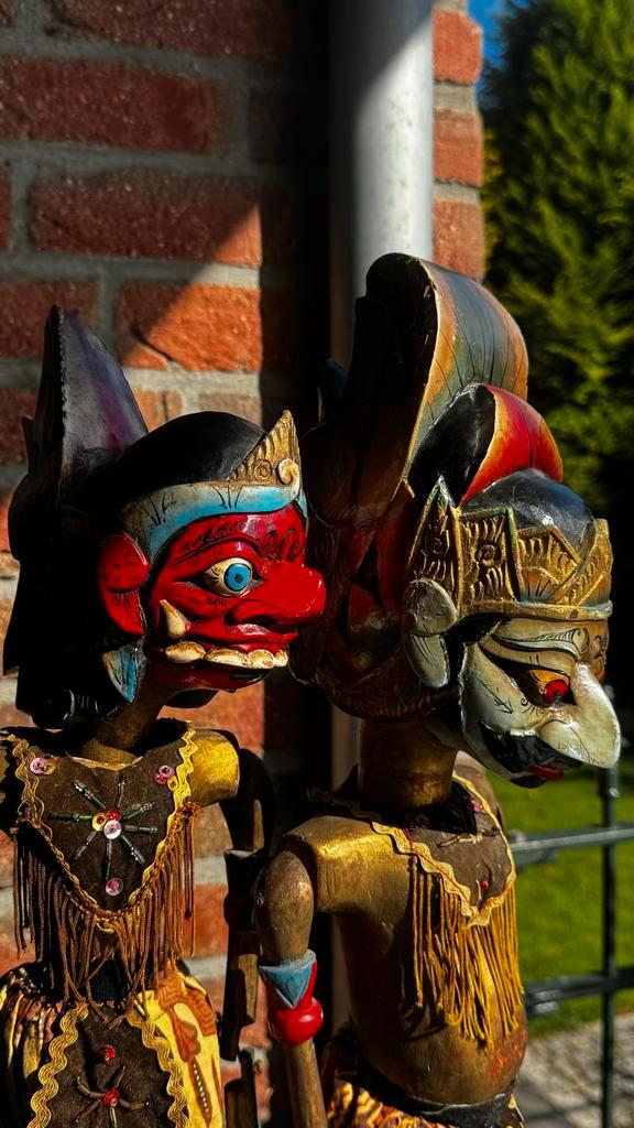 Authentieke Wayang Golek Poppen, Antiek en Kunst, Kunst | Niet-Westerse kunst, Ophalen of Verzenden