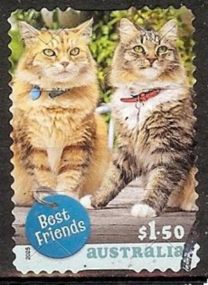 608 Australië 2025 Best Friends s/a, Postzegels en Munten, Postzegels | Oceanië, Gestempeld, Verzenden