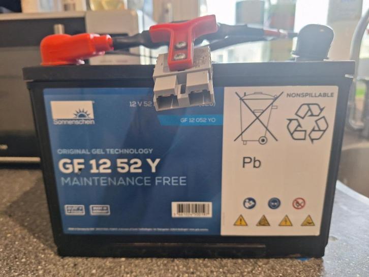 Accu  Exide Gel Batterie GF 12 052 YO 12V 52Ah, Fietsen en Brommers, Brommeronderdelen | Scooters, Zo goed als nieuw, Overige merken