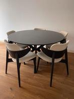 Ronde eettafel vintage Japandi gottfrid ‘90 ikea stoelen, Ophalen, Japandi, Rond, Zo goed als nieuw