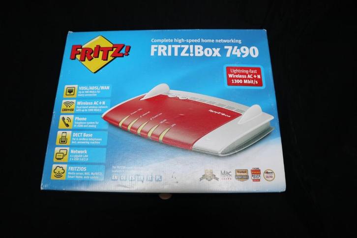 AVM FRITZ!Box 7490 Edition International (Art Nr:20002647), Computers en Software, Routers en Modems, Nieuw, Router met modem