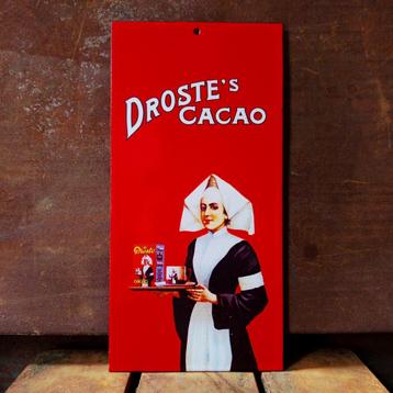Emaille Reclamebord DROSTE Cacao J. Misset Haarlem Jaren 30  beschikbaar voor biedingen