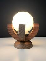 Bijzondere Vintage, brutalist tafellamp, jaren 60-70, Huis en Inrichting, Lampen | Tafellampen, Variavintage, Ophalen of Verzenden