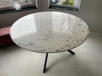 Robuuste ronde eettafel 150 cm, Ophalen, Gebruikt, Vijf personen of meer, Metaal