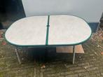 Ovale tuintafel - Gebruikt, Tuin en Terras, Tuintafels, Ophalen, Gebruikt, Ovaal, Kunststof