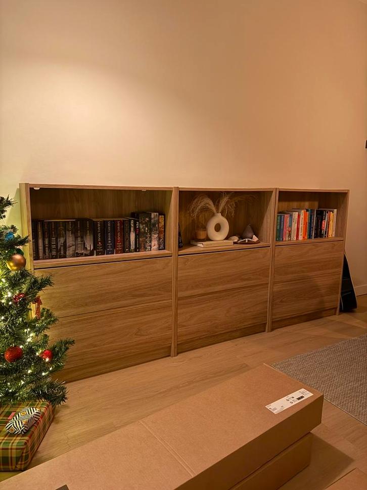 IKEA - Billy boekenkast eikenpatroon, Huis en Inrichting, Kasten | Wandmeubels, Gebruikt, 100 tot 150 cm, Minder dan 150 cm, 25 tot 50 cm