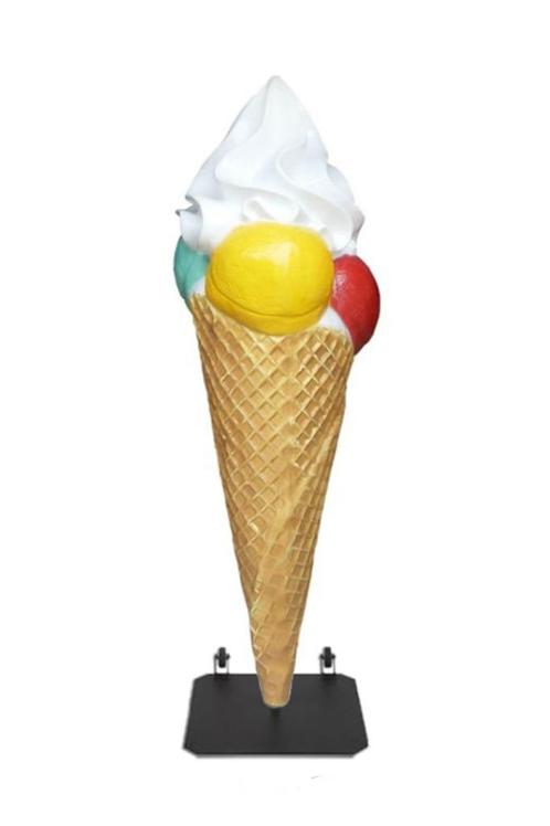 Schepijs ijsje 182 cm - reclame ijshoorn schepijs polyester, Verzamelen, Merken en Reclamevoorwerpen, Nieuw, Ophalen