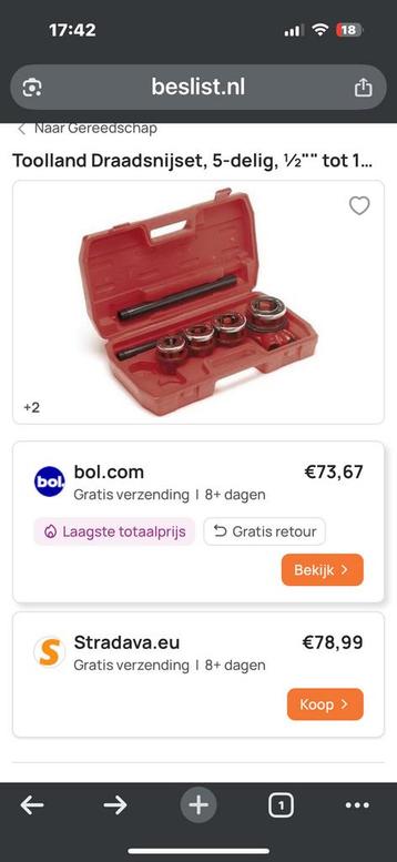 Draad snij set nieuw! beschikbaar voor biedingen