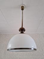 Retro Hanglamp Melkglas, Ophalen, Zo goed als nieuw, Glas, Minder dan 50 cm