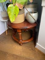 Antiek houten salontafel, Huis en Inrichting, Tafels | Salontafels, Ophalen, Gebruikt, 100 tot 150 cm, Rond