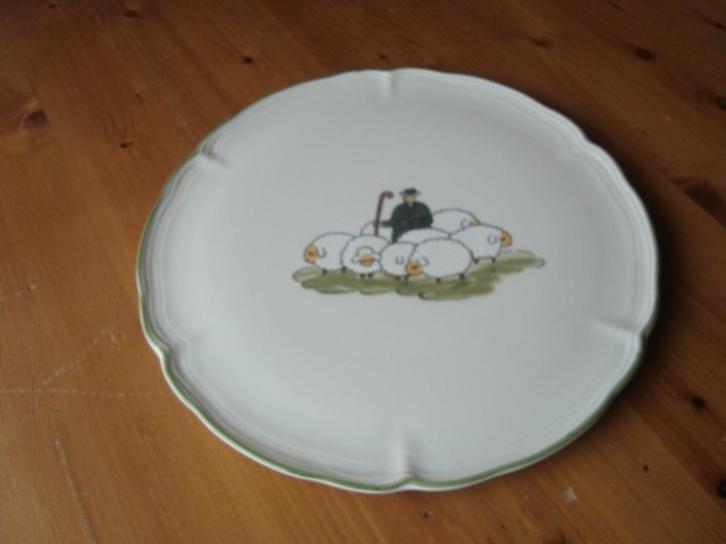 Gebakschaal Schaapjes servies, Huis en Inrichting, Keuken | Servies, Nieuw, Overige typen, Overige stijlen, Overige materialen