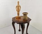 Antiek Klauwvoet Bijzettafeltje in Eiken, Ophalen